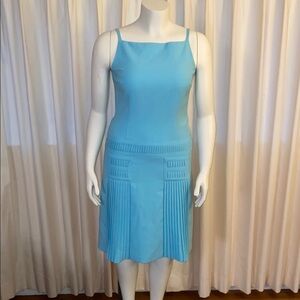 David Meister Blue Midi Dress